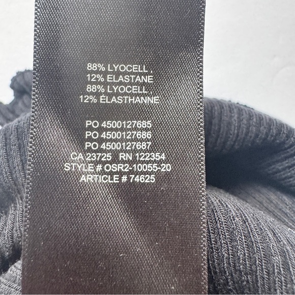 Aritzia Sunday Best Firecracker Tank Cropped Black Ribbed Tank Ruffle Straps M - Picture 8 of 10